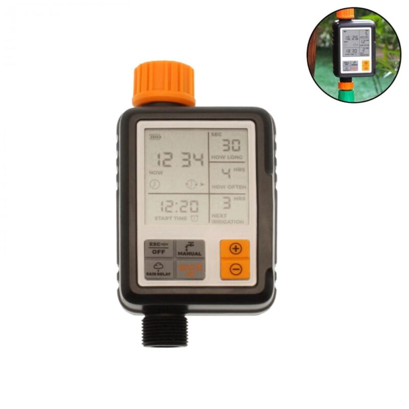 Ψηφιακός προγραμματιστής αυτόματου ποτίσματος IPX5 με LCD οθόνη - Image 3
