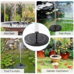 Ηλιακό σιντριβάνι με 5 σχέδια ψεκασμού - Image 3