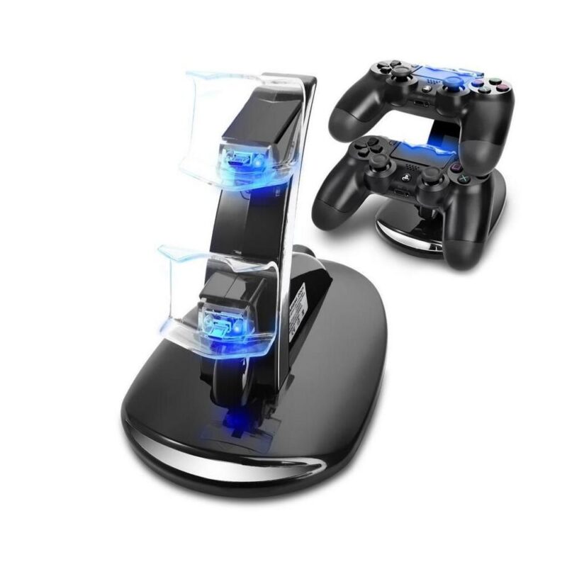 Βάση στήριξης και φόρτισης για δύο χειριστήρια PS4