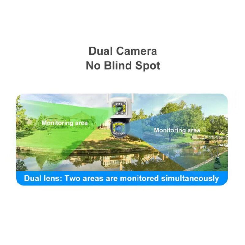 IP διπλή κάμερα παρακολούθησης HD 1080p IP66 αδιάβροχη - Image 9