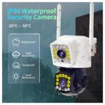 IP διπλή κάμερα παρακολούθησης HD 1080p IP66 αδιάβροχη - Image 5