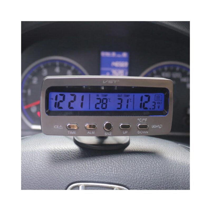 Βολτόμετρο-θερμόμετρο και ρολόι αυτοκινήτου ψηφιακό