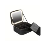 Τσάντα μακιγιάζ ταξιδιού με επαναφορτιζόμενο LED καθρέφτη - Image 2