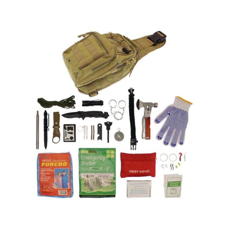 Κιτ επιβίωσης Outdoor/Camping με τσάντα μεταφοράς