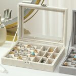 Κουτί οργάνωσης κοσμημάτων για δαχτυλίδια, βραχιόλια και σκουλαρίκια