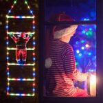 Χριστουγεννιάτικη φωτιζόμενη σκάλα Άγιου Βασίλη - Image 2