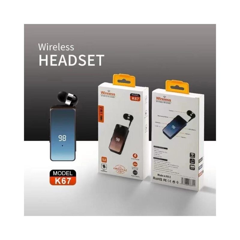 Bluetooth handsfree ακουστικό πέτου K67
