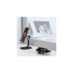 Επιτραπέζια πτυσσόμενη μαύρη βάση στήριξης κινητών και tablet S002 - Image 2