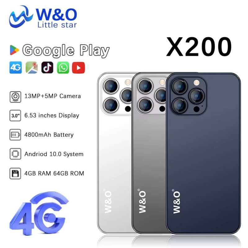 W&O X200 Smartphone 4GB Dual SIM 64GB