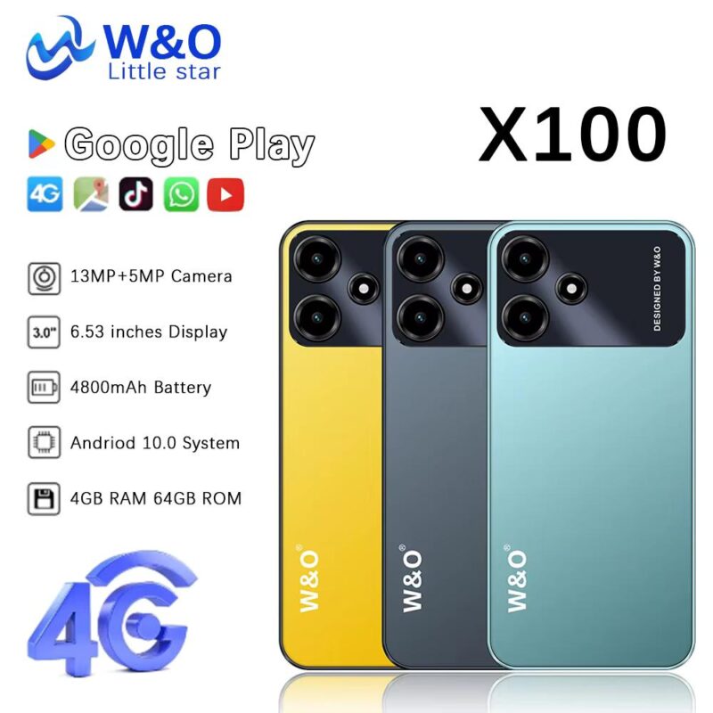 W&O X100 Smartphone 4GB Dual SIM 64GB