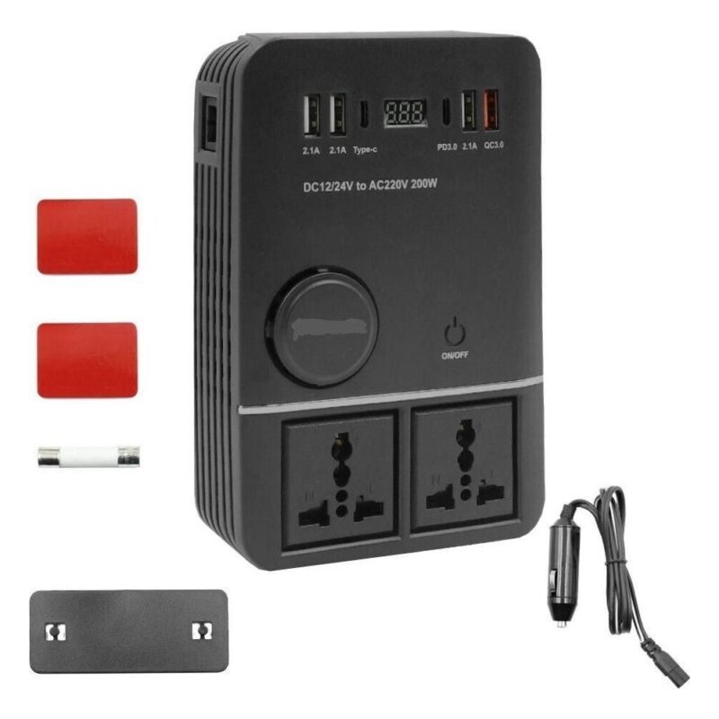 Inverter αυτοκινήτου τροποποιημένου ημιτόνου 200W