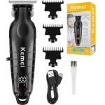 Επαγγελματική επαναφορτιζόμενη κουρευτική μηχανή μαύρη KM-2293