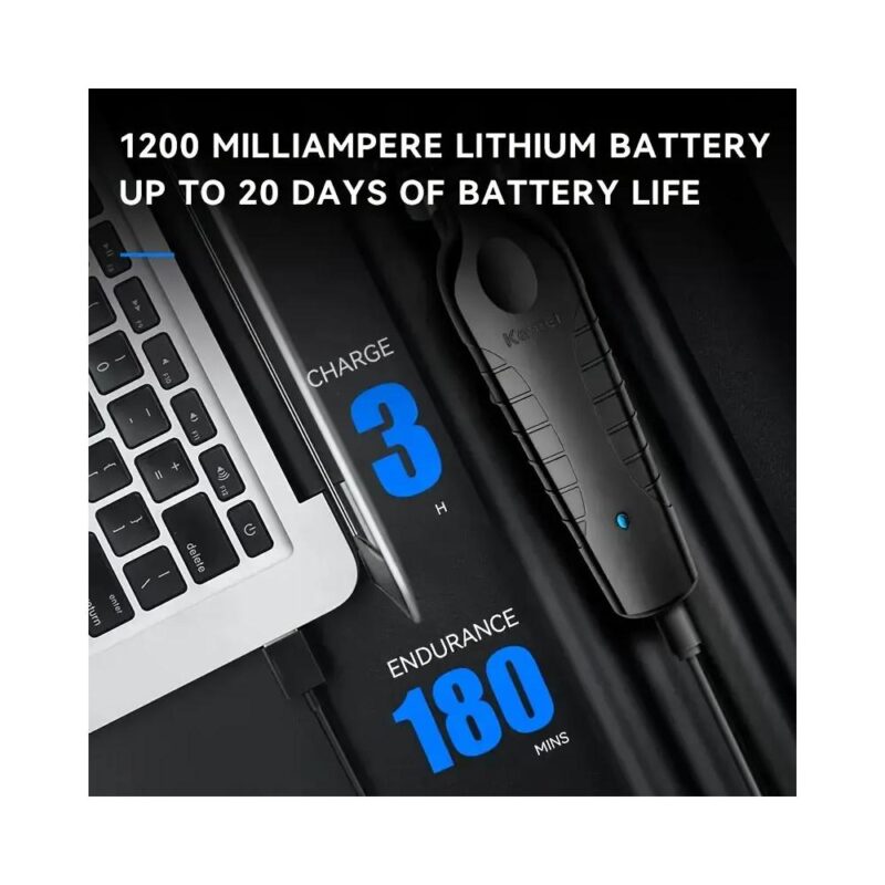 Επαγγελματική επαναφορτιζόμενη κουρευτική μηχανή μαύρη KM-2299 - Image 4