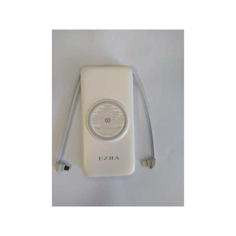 Power Bank με ενσύρματη και ασύρματη φόρτιση 10.000mah Λευκό