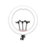 18′ Ring Light 45cm με τρίποδο δαπέδου και 3 βάσεις για κινητό