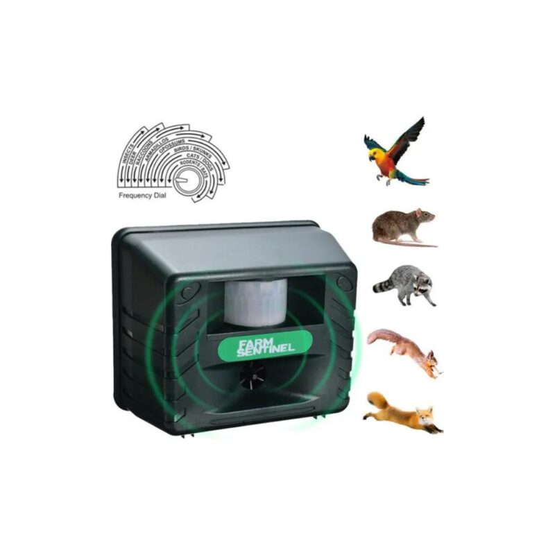 Απωθητικό υπερήχων για ζώα, πτηνά και τρωκτικά με αισθητήρα κίνησης