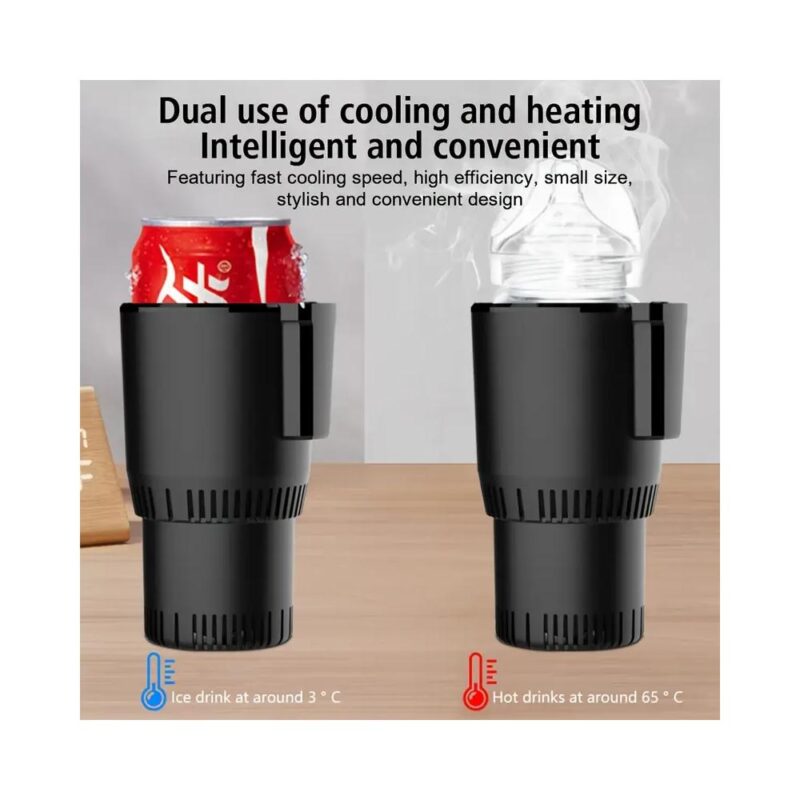 Ποτηροθήκη αυτοκινήτου για θέρμανση και ψύξη με Led οθόνη - Image 3