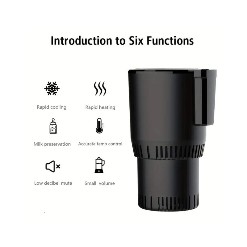 Ποτηροθήκη αυτοκινήτου για θέρμανση και ψύξη με Led οθόνη - Image 7