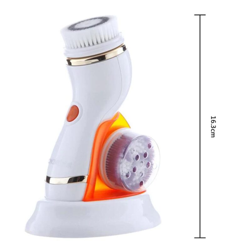 Ηλεκτρική βούρτσα καθαρισμού προσώπου περιστρεφόμενη με 4 κεφαλές - Image 5