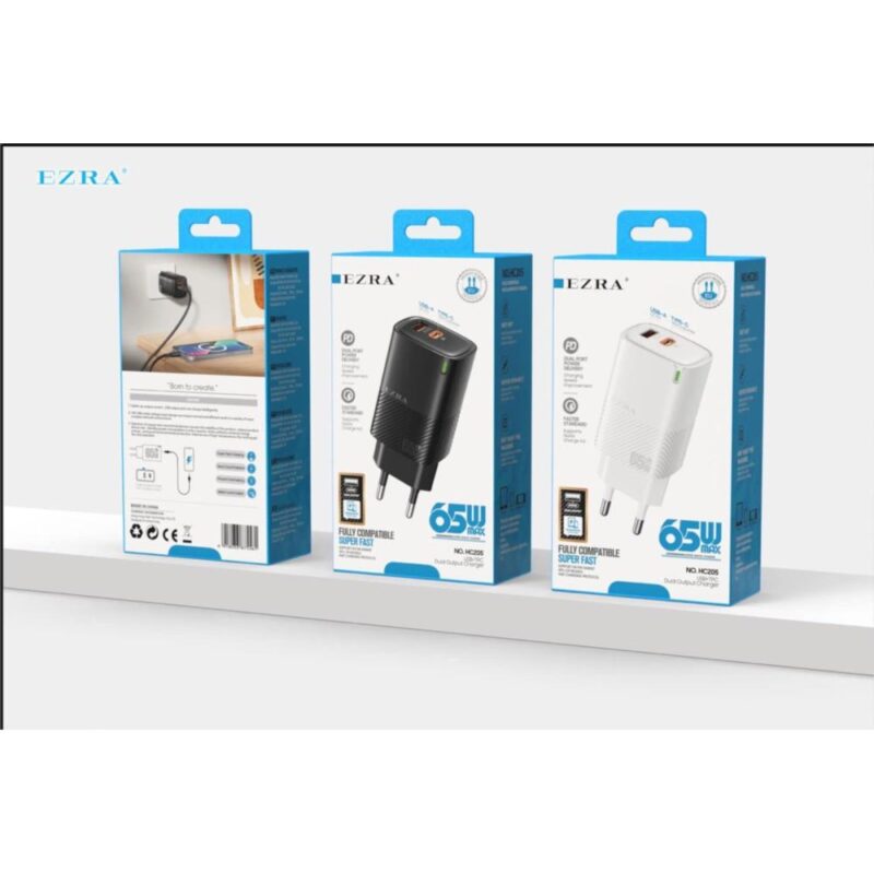 Φορτιστής 65W με 2 εξόδους φόρτισης