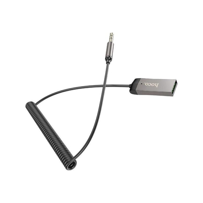 Hoco v5 Bluetooth Receiver με θύρα εξόδου USB και μικρόφωνο