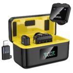 Hoco L17 Dual Mic Ασύρματο μικρόφωνο πέτου Lightning / Type-C Μαύρο