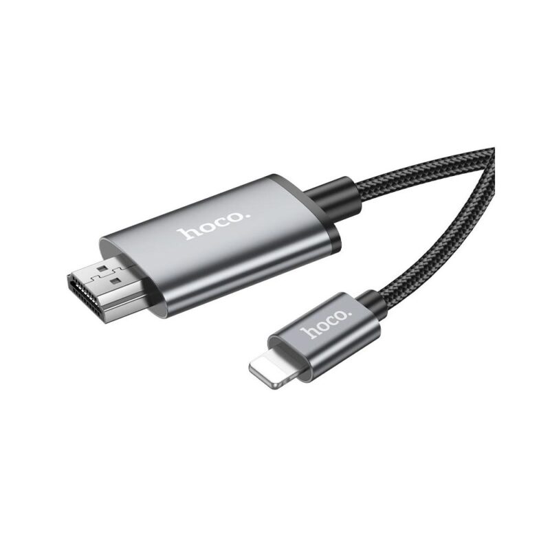 Hoco Ua27 Cable HDMI male - Lightning male 2m Γκρι