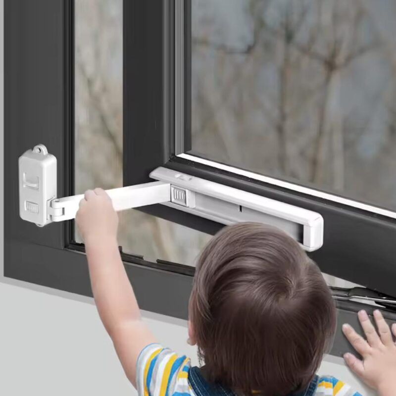 Προστατευτικό για παράθυρο από πλαστικό σε γκρι χρώμα