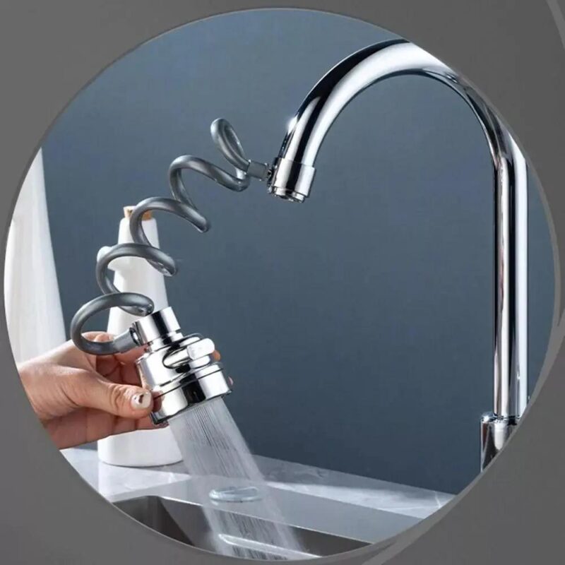 Προέκταση βρύσης με σπιράλ και 3 λειτουργίες