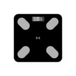 Smart ζυγαριά με λιπομετρητή & bluetooth σε Μαύρο χρώμα