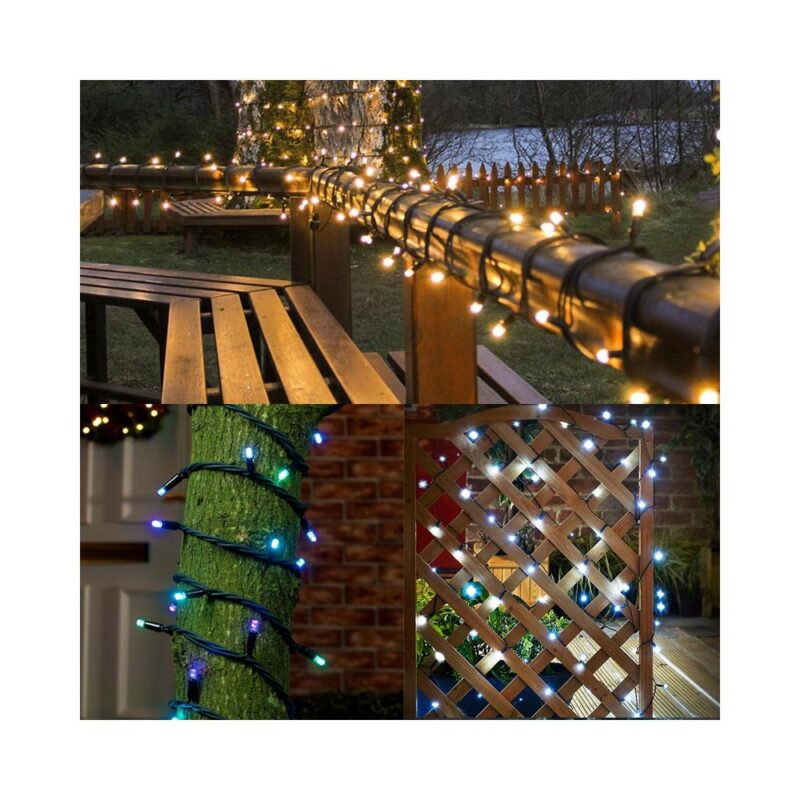 1000 Χριστουγεννιάτικα λαμπάκια σε σειρά εσωτερικού/εξωτερικού χώρου