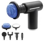 Συσκευή μασάζ σώματος με 6 διαφορετικά εξαρτήματα – Μαύρο