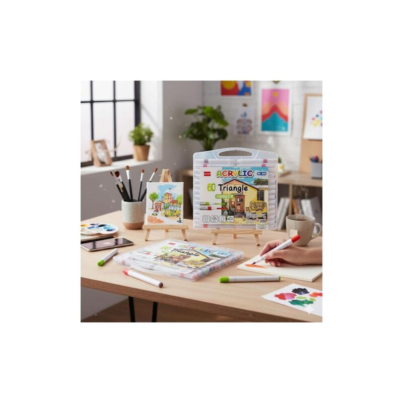 Σετ ακρυλικοί μαρκαδόροι μονής όψης