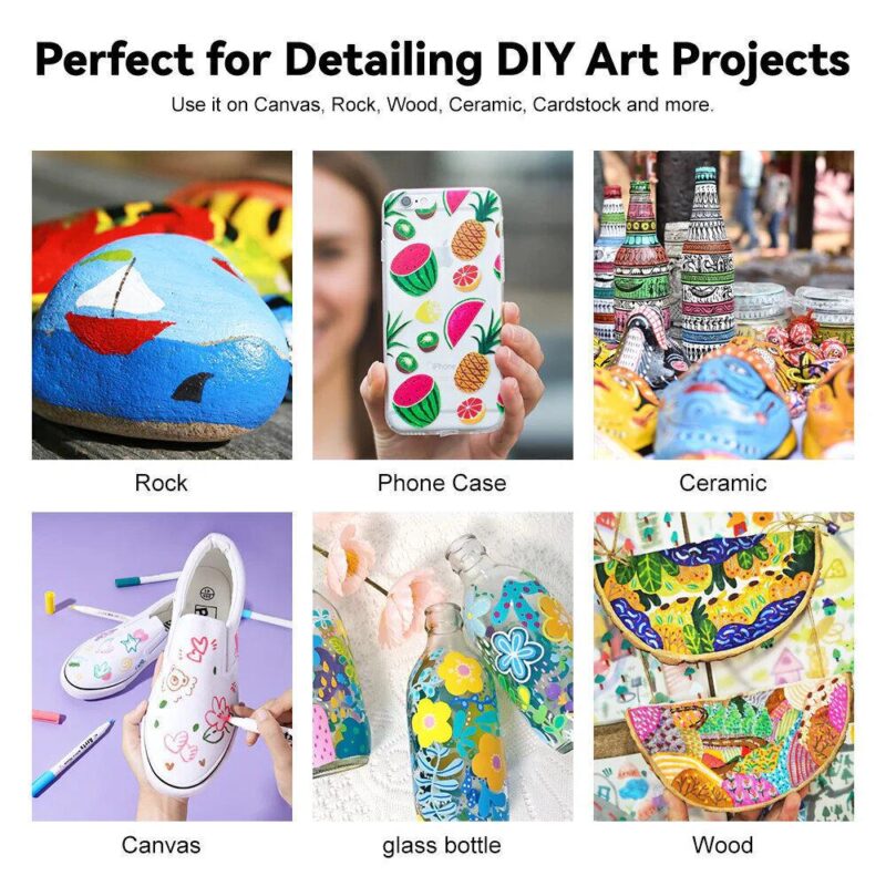 Σετ ακρυλικοί μαρκαδόροι μονής όψης - Image 2