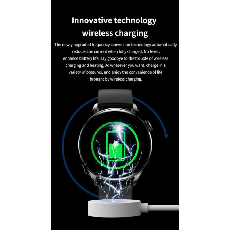 Smartwatch με ελληνικό μενού και NFC Μαύρο - Image 11