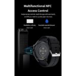 Smartwatch με ελληνικό μενού και NFC Μαύρο - Image 7