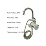 Ηλεκτρική βρύση μπάνιου – Ταχυθερμαντήρας με οθόνη LCD και κεφαλή ντους - Image 2