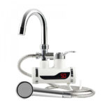 Ηλεκτρική Βρύση Μπάνιου – Ταχυθερμαντήρας με Οθόνη LCD και Κεφαλή Ντους