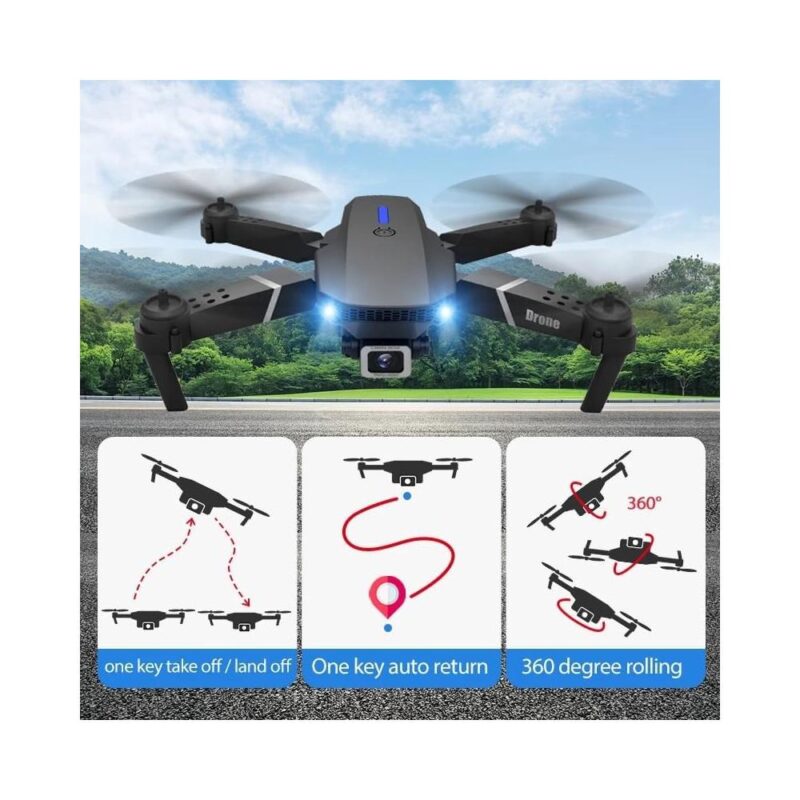 Μικρό επαναφορτιζόμενο Drone με διπλή κάμερα και τηλεχειριστήριο - Image 3