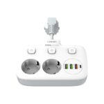 Πολύπριζο Ldnio με 2 πρίζες, 3 θύρες USB-A και 1 θύρα USB-C