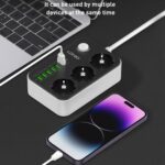 Πολύπριζο Ldnio με 3 πρίζες, 6 θύρες USB-A, διακόπτη και καλώδιο 2m - Image 4