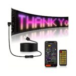 Εύκαμπτη LED πινακίδα RGB Bluetooth με κινούμενες εικόνες και κείμενο μέσω εφαρμογής - Image 5
