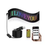 Εύκαμπτη LED πινακίδα RGB Bluetooth με κινούμενες εικόνες και κείμενο μέσω εφαρμογής