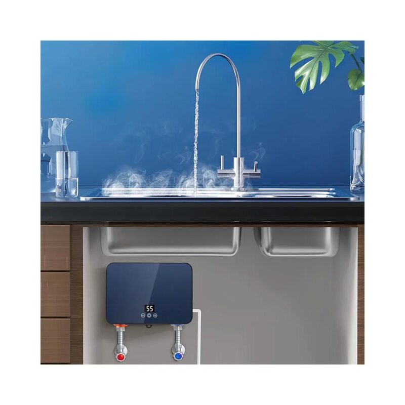 Επιτοίχιος ταχυθερμαντήρας κουζίνας – μπάνιου 6000W - Image 2