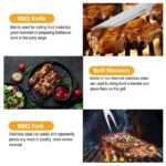 Σετ εργαλείων BBQ από ανοξείδωτο ατσάλι με θήκη 18 τμχ - Image 2