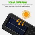 Ηλιακό φωτιστικό τοίχου αδιάβροχο με αισθητήρα κίνησης και τηλεχειριστήριο - Image 3