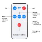 Ηλιακό φωτιστικό τοίχου αδιάβροχο με αισθητήρα κίνησης και τηλεχειριστήριο - Image 2