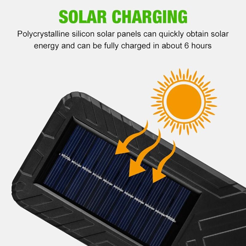 Ηλιακό φωτιστικό τοίχου αδιάβροχο με αισθητήρα κίνησης και τηλεχειριστήριο - Image 3