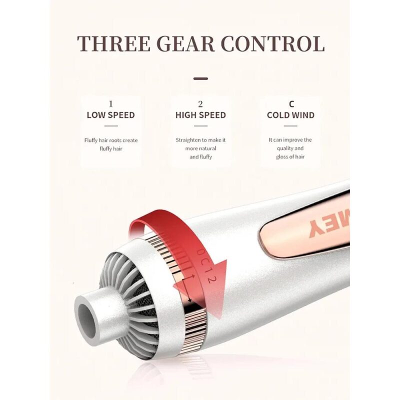 Ηλεκτρική θερμαινόμενη περιστρεφόμενη βούρτσα μαλλιών 800W 2in1 - Image 4