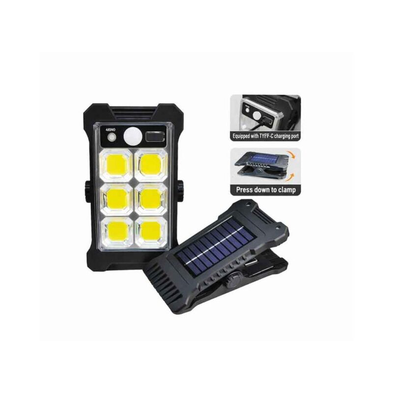 Ηλιακό φωτιστικό LED με κλιπ και αισθητήρα κίνησης - Image 3